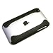 Black & Silver 2-piece hard case & vinyl screen protector package for the Apple iPhone 3G
