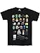 Official Minecraft Sprites Boy's Black T-Shirt (12-13 Years)
