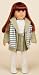 Moss Green Coat with COMPLETE Matching Outfit and shoes. Fits 18