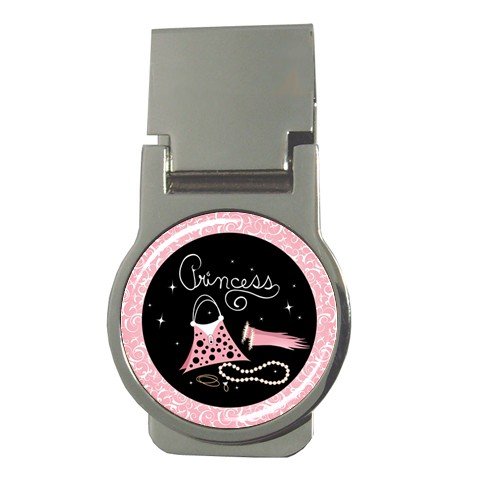 Money Clip Round of Princess Accessories (Purse, Gloves, Pearl Necklace, Beautiful, Cartoon, Disney, Barbie, Fairy, Island, Magical, Belle, Cinderella, Costume, Doll, Wedding)