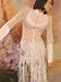 $1450 New TULEH White Maribou Feather Trim Sexy Silk Top 10
