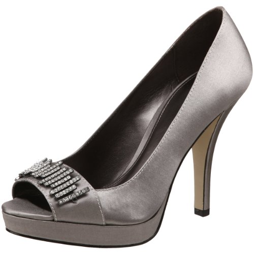 Calvin Klein Women's Cara Platform Pump,Light Grey,11 M US