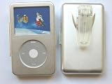 Silver Aluminium Case for iPod Classic (160GB) with BeltClip