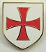 Templar Knights Crusader Cross Shield Masonic Lapel Pin