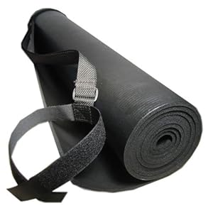 24 x 72 Black Rajah Super Yoga Mat 7MM THICK