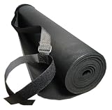 24 x 72 Black Rajah Super Yoga Mat 7MM THICK
