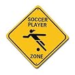 Girl Soccer Zone Sign
