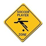 Girl Soccer Zone Sign