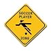 Girl Soccer Zone Sign