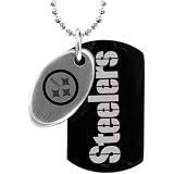 Team Titanium Pittsburgh Steelers Steel & Black Two Piece Dog Tag