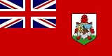 Bermuda Flag Clear Acrylic Fridge Magnet 2.75 inches x 2 inches