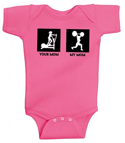 SoRock Kids My Mom Onesie Pink