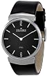 Skagen Classic Leather in Black Mens Steel Watch 695XLSLB