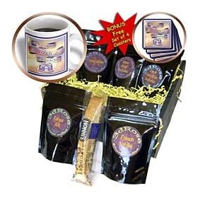 Beverly Turner Birthday Design - Ribbon and Cake Happy 69th Birthday - Coffee Gift Baskets... by 3dRose LLC
