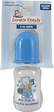 4 oz. Printed Boots Bottle (Silicone Nipple), Blue