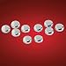Decorative Show Caps for 10mm - 12mm Bolts Chrome 10 Pack