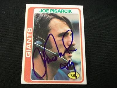 Joe Pisarcik Auto Signed 1978 Topps Card #7 JSA Q - Signed NFL Football Cards