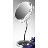 Makeup Mirror with Surround Light in Chrome Magnification: 6X