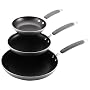 Farberware Enhanced  8-Inch, 10-Inch and 12-Inch Skillets, Champagne