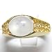 14K Yellow Gold Natural Light Blue Star Sapphire Ring