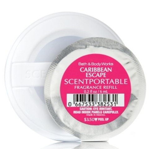 Caribbean Escape Scentportable Fregrance Refill 0.2 Fl Oz Slatkin & Co