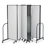 FREEstanding Series Tackable Partition, Olefin/Polyester, 289w x 72h, Gray