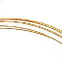14K Gold Filled Wire Half Round/Half Hard 22 Gauge-(5 Feet)