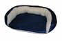 Comfort Pet Products Flip Orthopedic Bolster Pet Bed, Large, Navy Blue