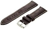 Hadley-Roma Men's MS2021RZ-240 24-mm Dark Brown Genuine Alligator Leather WatchStrap
