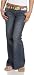 Vanilla Star Juniors' Peace Sign Back Pockets With Patchwork Belt Jean