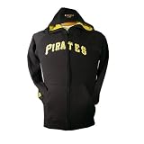 Pittsburgh Pirates Womens Pink Zip Front Hoody Sweatshirt - Large