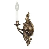 Wall Sconce Single Light Fixture In Oxide Brass Finish - 1 Bulb