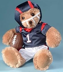 RUSS 12" Beary Special Teddies "Tackles" Football Teddy Bear #29904