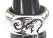 Cool Dragon Print Pattern Symbol Pewter Ring
