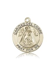 14kt Gold Caridad Del Cobre Medal