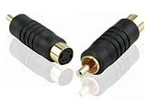 PROFIGOLD Gold S-Video SVHS to Composite Adapter Convertor