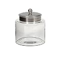 Glass Jar with Pewter-Finish Lid - Small