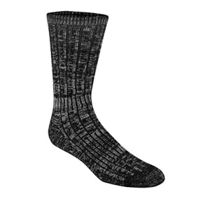 Wigwam Men's Merino Hiker Socks, Black, Large