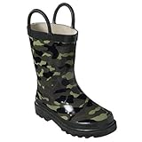 Kids Urban Camo Rain Boots - Green