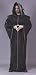 GOTH PRIEST ROBE HOOD W/COLLAR