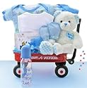 All Boy Wagon Baby Shower Gift Basket for Newborns