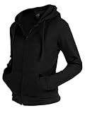 Sweatjacke mit Kapuze in 11 Farbvarianten Damen