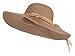 Kaisifei Straw Derby Cap Womens Flax Sun Hat