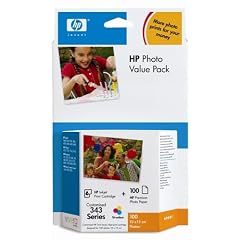 HP 343 Photo Value Pack mit Druckerpatrone und Fotopapier 1 x Cyan/Magenta/Gelb