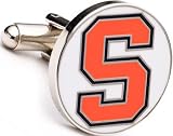 Cufflinks Inc Men's Syracuse Orangemen Cufflinks Orange/White