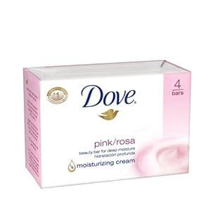Dove Beauty Bar, Pink, 4 Bars