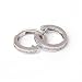 0.97 Carat 14KWG Diamond Hoop Earrings