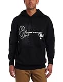 MLB Men's Baltimore Orioles Authentic Collection Change Up Long Sleeve Hooded Fleece Pullover (Pro Black, X-Large)