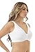 Underworks USA Women's Sleep and Leisure Comfort Bra-Front Open-3-Way Adjustable Hook and Eye