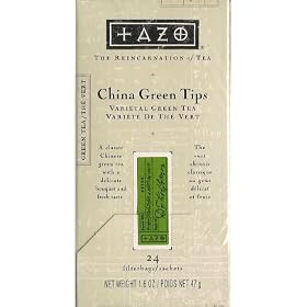 Tazo China Green Tips (24 Enveloped Tagged Tea Bags) - Case of 6